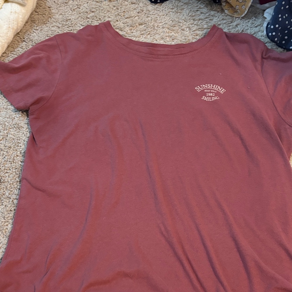 Women's Casual T-Shirt - Rust